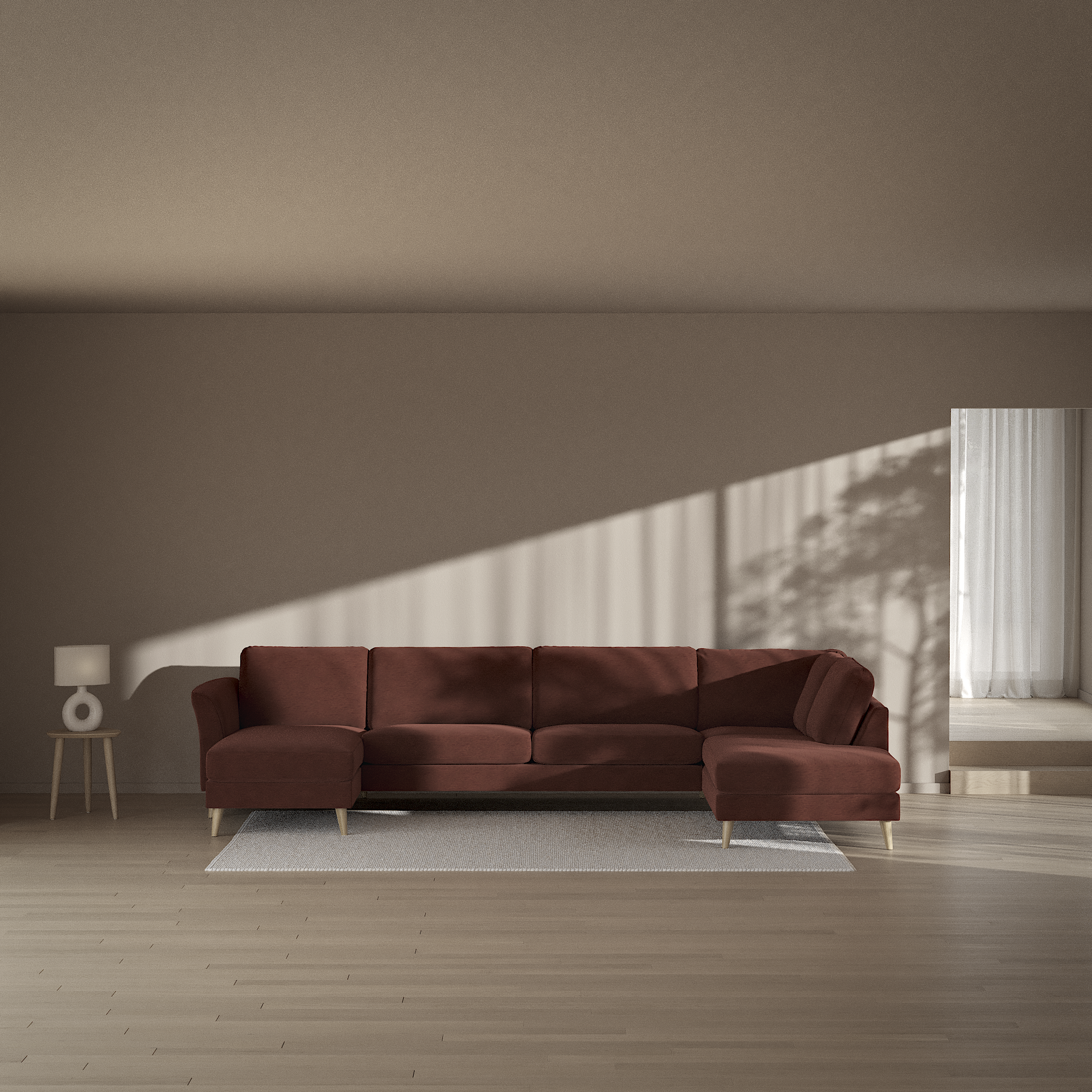 Bridge - 3-sits soffa med schäslong vänster och divan höger - inspiration