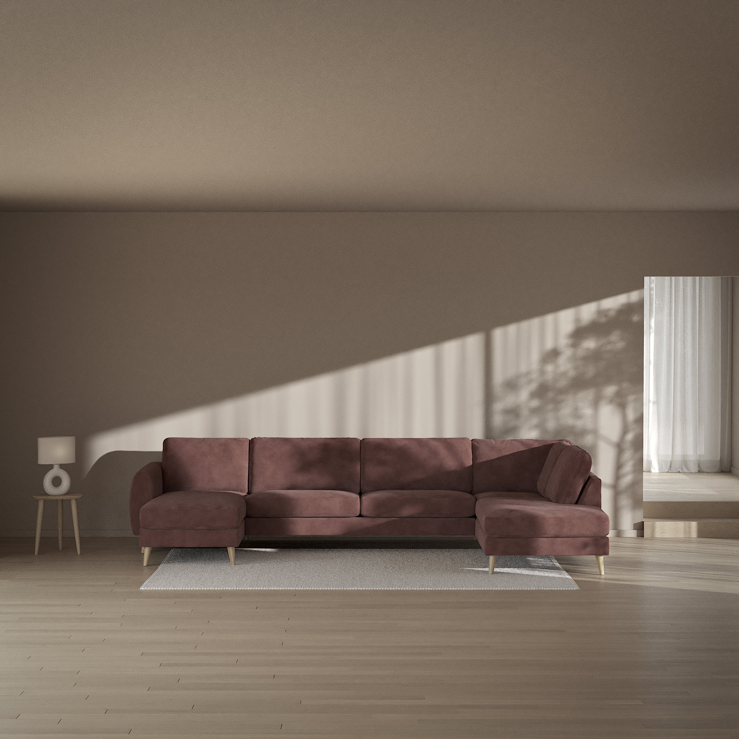 Bridge - 3-sits soffa med schäslong vänster och divan höger - inspiration
