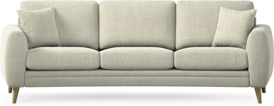 Eden - 3-sits soffa svängd - Beige