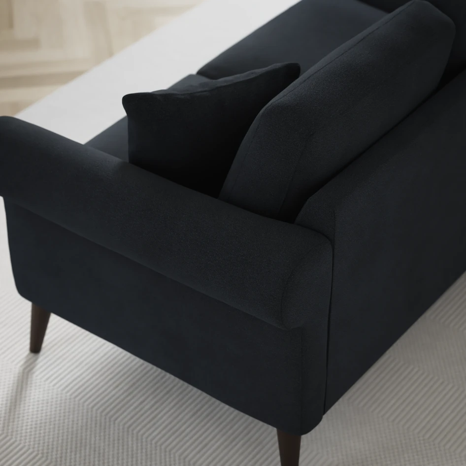 Eden - 2,5-sits soffa svängd - Blå