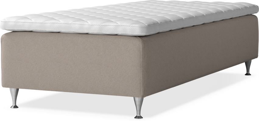 Delux Dream - Ramsäng, enkelsäng med bäddmadrass - Beige