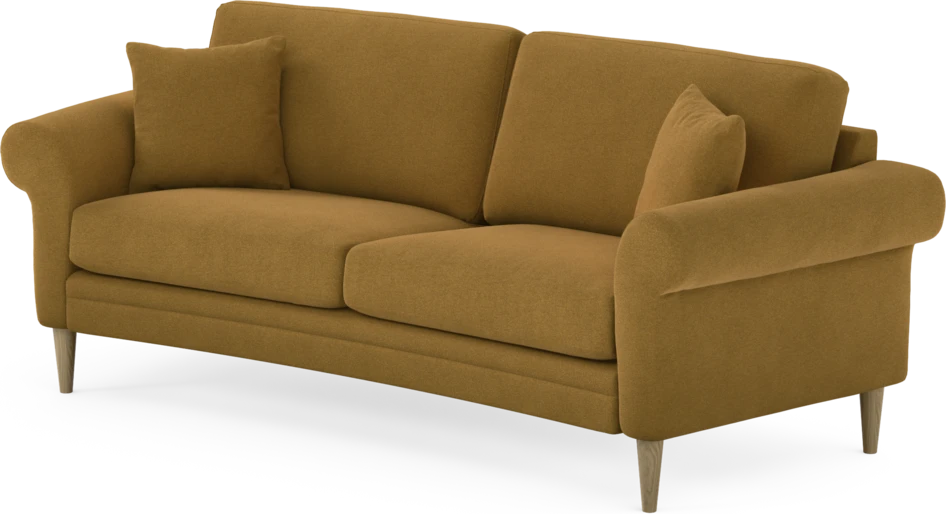 Eden - 2,5-sits soffa svängd - Gul