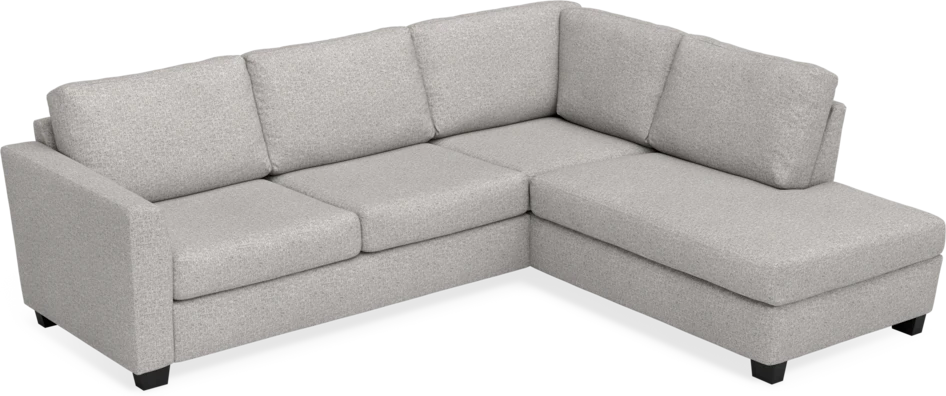 Friday - 2,5-sits soffa med divan höger - Vit
