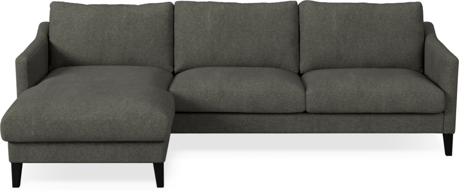 Winston - 3-sits soffa med schäslong, vändbar - Grå