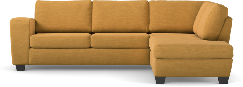 Friday - 2,5-sits soffa med divan höger - Gul