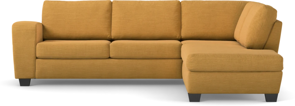Friday - 2,5-sits soffa med divan höger - Gul