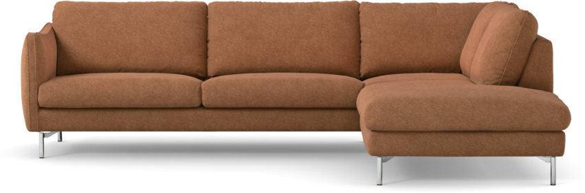 Madison Lux - 3-sits soffa med divan höger - Orange