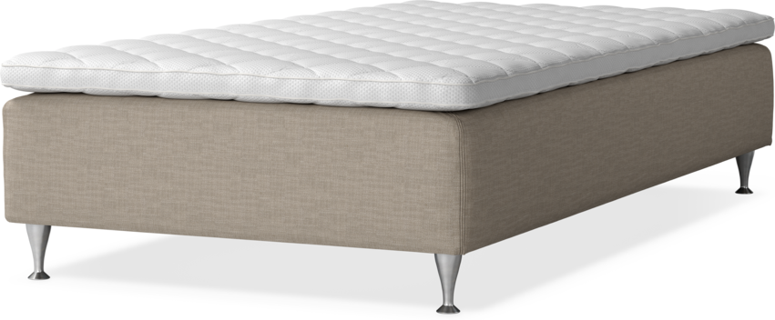 Delux Sense - Ramsäng, enkelsäng med bäddmadrass - Beige
