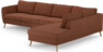 County - 3-sits soffa med divan höger - Orange