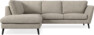 Madison Lux - 2-sits soffa med divan vänster - Vit