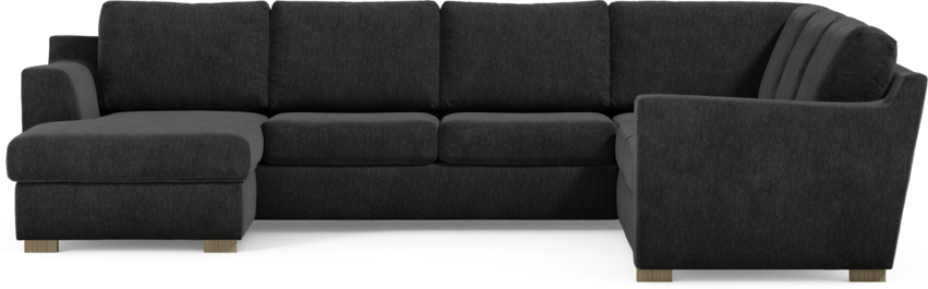 Friday - Hörnsoffa, 3+2-sits med schäslong vänster - Blå