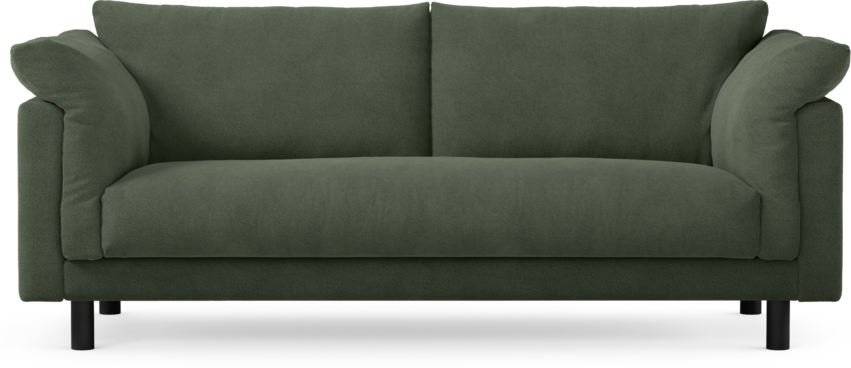 Cherrie - 2,5-sits soffa, hel dyna, fast klädsel - Grön
