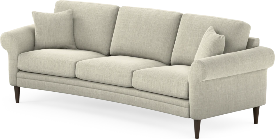 Eden - 3-sits soffa svängd - Beige