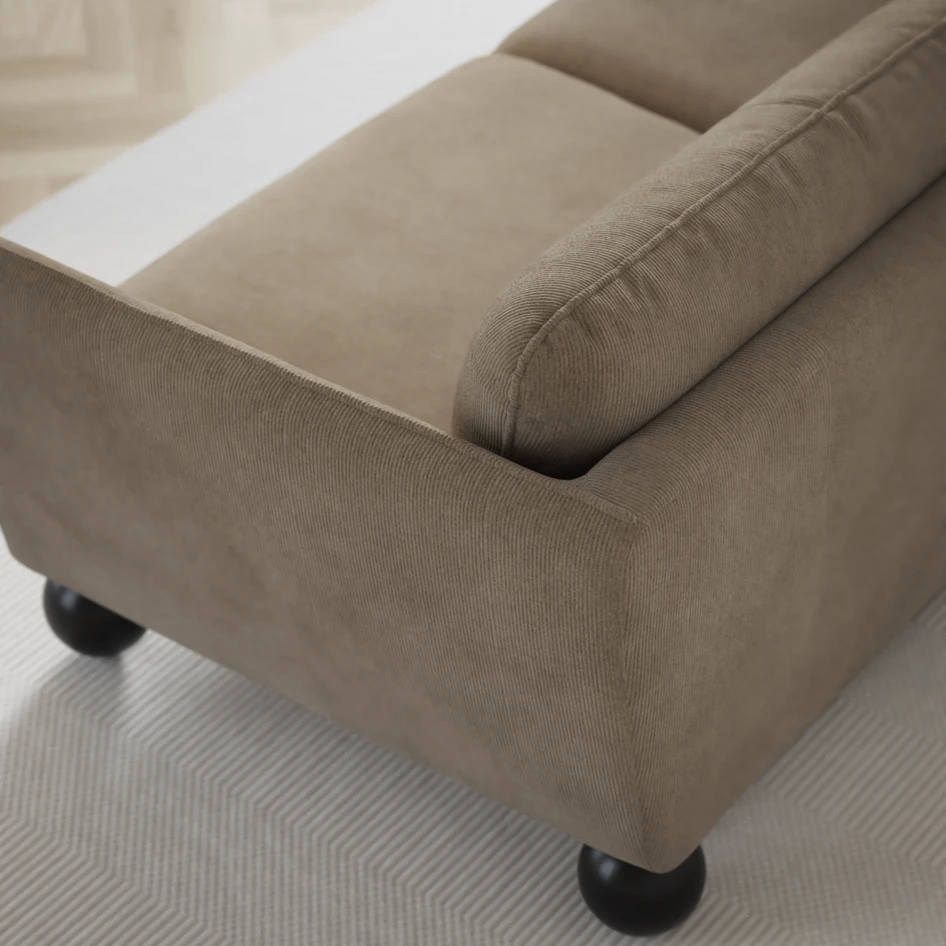 Madison Lux - 3-sits soffa med schäslong vänster - Beige