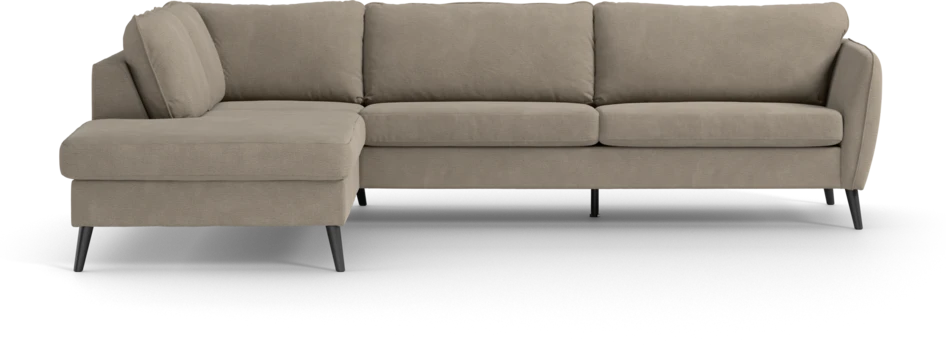 County - 2,5-sits soffa med divan vänster - Beige