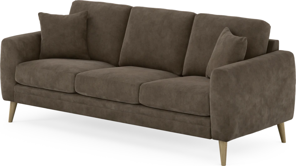 Eden - 3-sits soffa - Brun