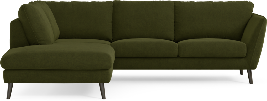 Madison Lux - 2-sits soffa med divan vänster - Grön