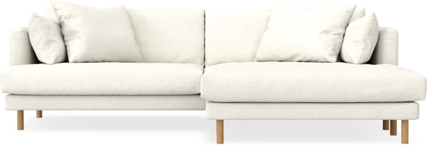 Harper - 4-sits med schäslong XL höger - Vit