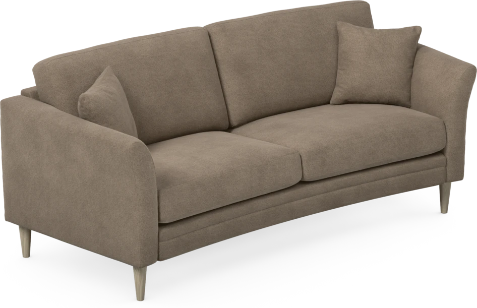 Eden - 2,5-sits soffa svängd - Brun
