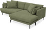 Harper - 4-sits med schäslong XL höger - Grön