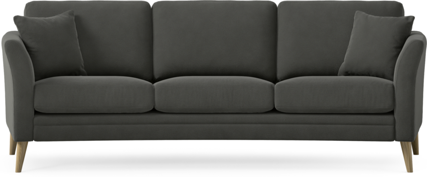 Eden - 3-sits soffa svängd - Grå