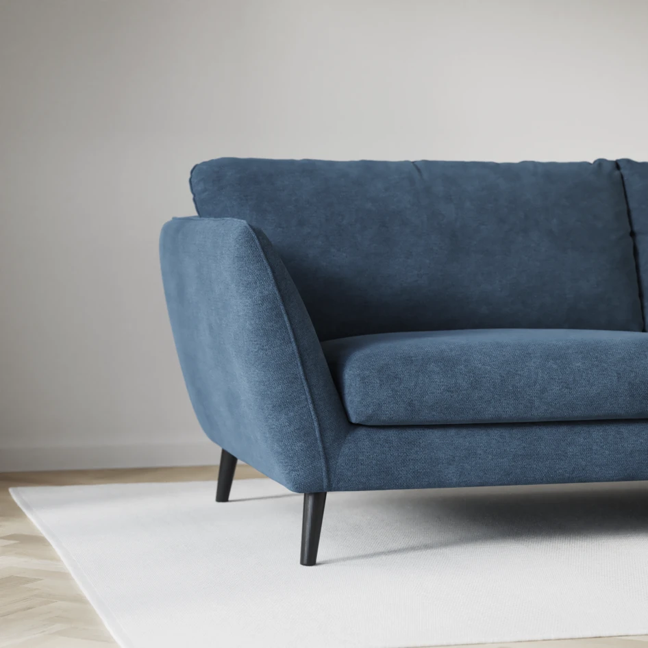 Madison - 2-sits soffa med divan vänster och schäslong höger - Blå