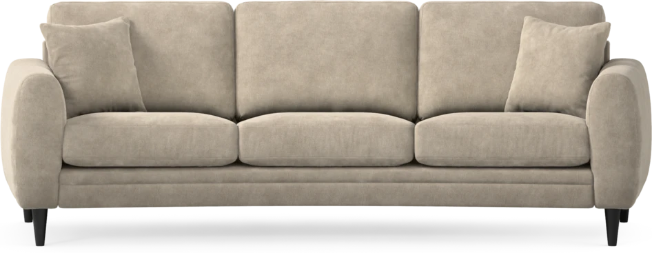 Eden - 3-sits soffa svängd - Beige