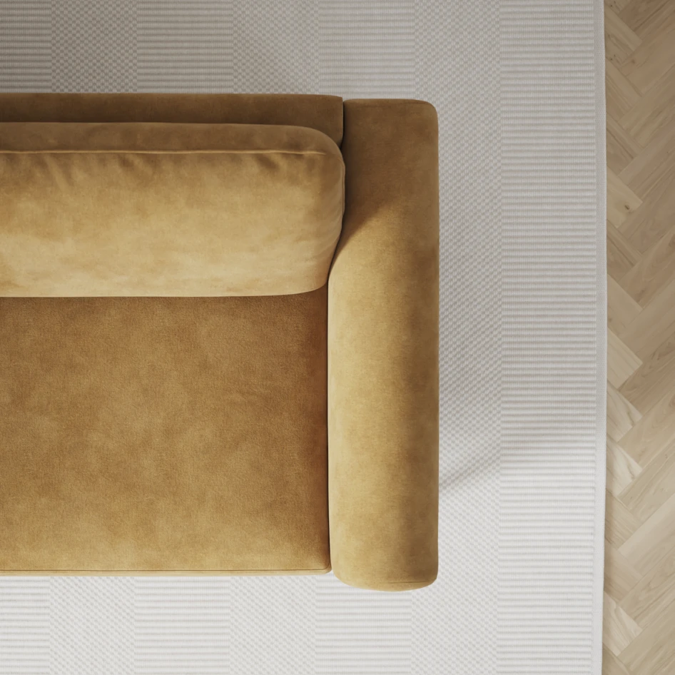 Bridge - 3-sits soffa - Gul