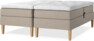 Delux Sense - Ställbar säng, dubbelsäng med bäddmadrass - Beige