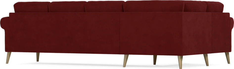 Eden - Hörnsoffa, 1+3-sits - Röd