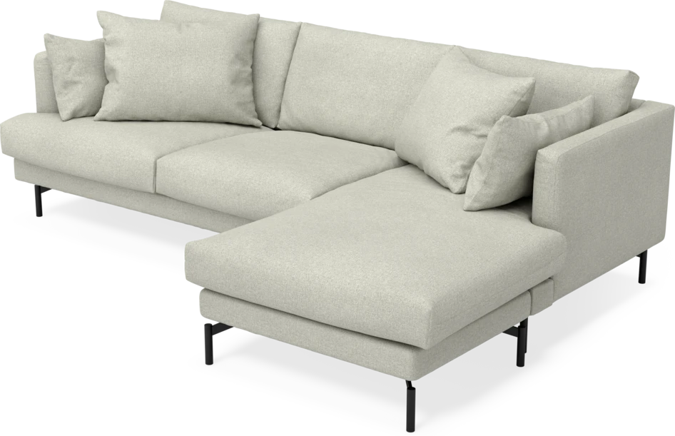 Harper - 4-sits med schäslong höger  - Beige