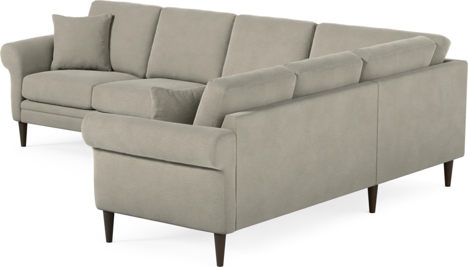Eden - Hörnsoffa, 3+2-sits - Brun