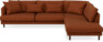 Harper - 3-sits soffa med divan höger - Orange