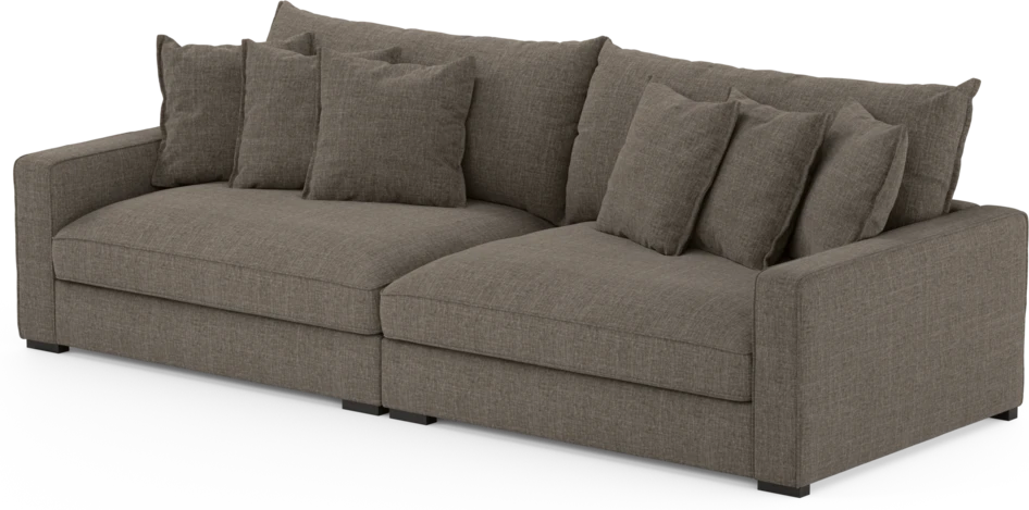 Rossi - 4-sits soffa - Brun