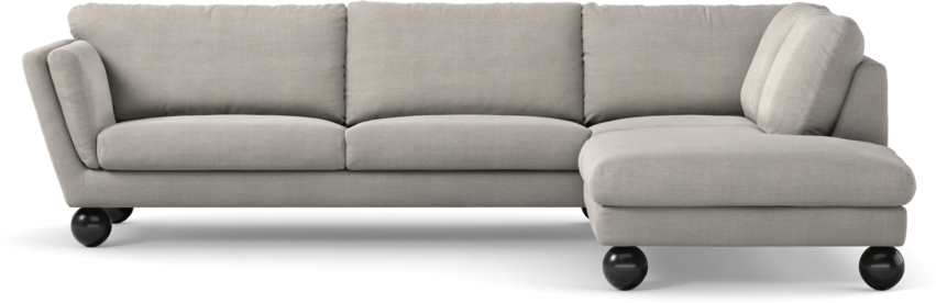Madison Lux - 3-sits soffa med divan höger - Grå