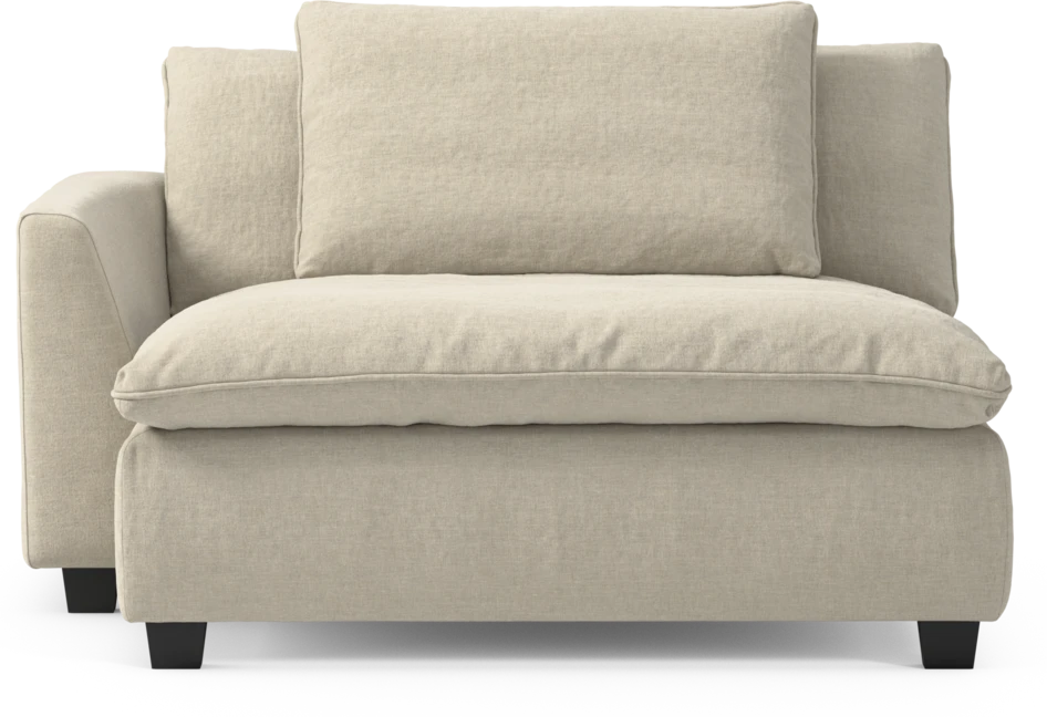Bellora - Schäslong XL med armstöd vänster - Beige