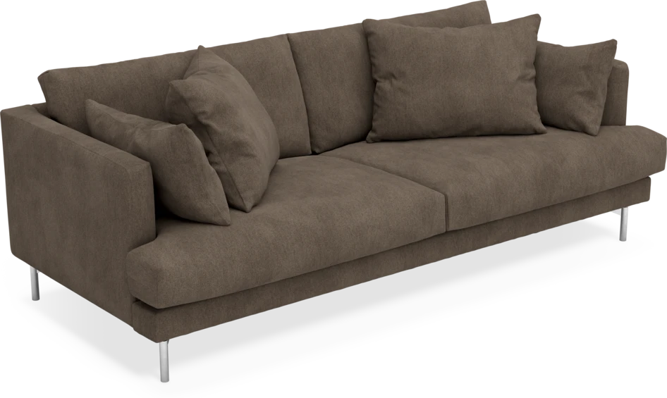 Harper - 3-sits soffa - Brun