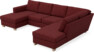 Friday - 3-sits soffa med schäslong vänster och divan höger - Rosa