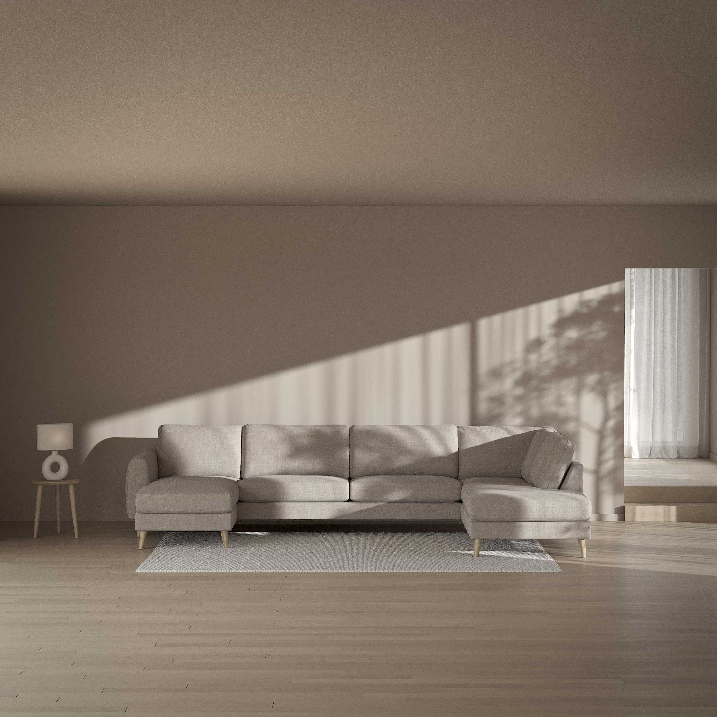 Bridge - 3-sits soffa med schäslong vänster och divan höger - inspiration