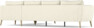 County - Hörnsoffa, 3+2-sits - Vit