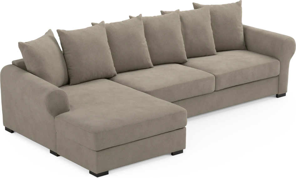 Town - 3-sits soffa med schäslong vänster - Beige