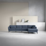 County - 3-sits soffa med divan höger - Blå