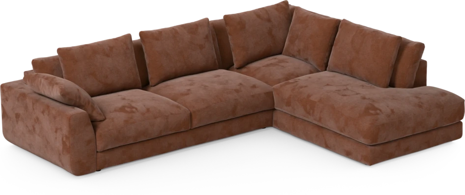 Amie - 3-sits med divan höger - Orange