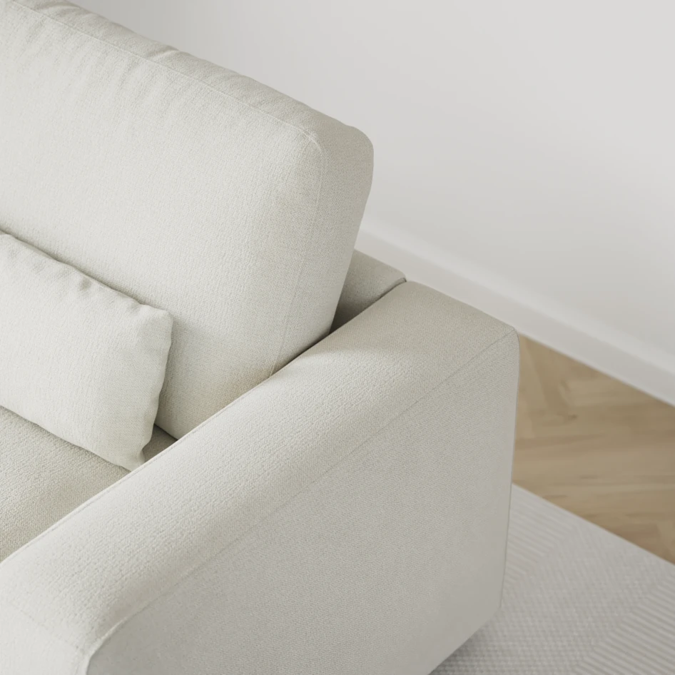 Noma - 3-sits soffa - Vit