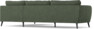 County - 2,5-sits soffa med divan höger - Grön