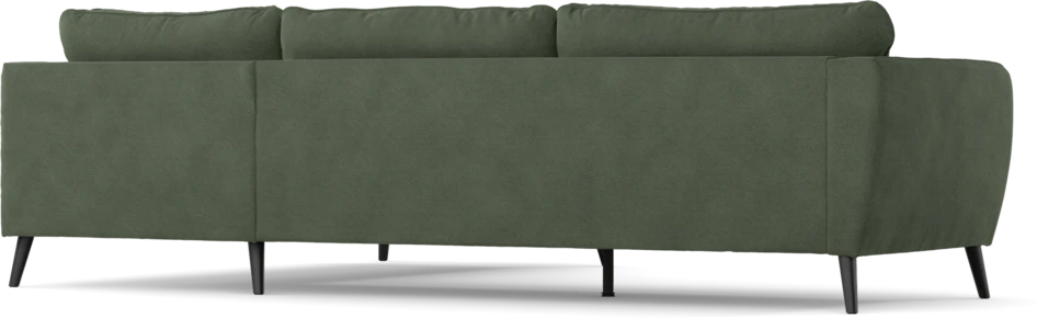 County - 2,5-sits soffa med divan höger - Grön