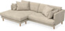 Harper - 4-sits med schäslong XL vänster - Beige