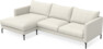 Impression Delux - 3-sits soffa med schäslong vänster - Vit
