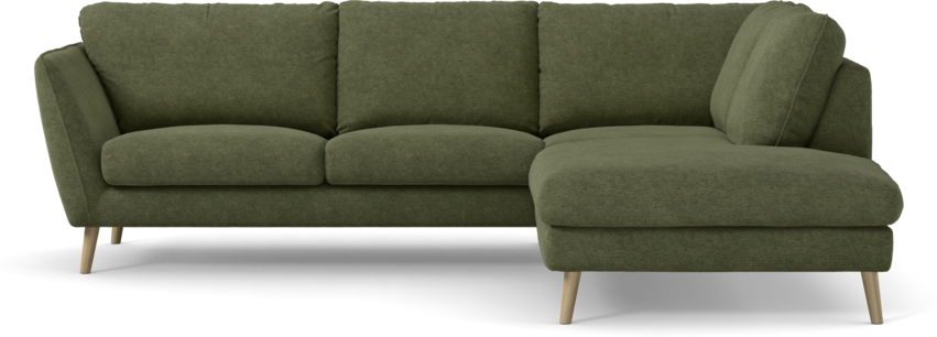 Madison Lux - 2-sits soffa med divan höger - Grön