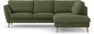 Madison Lux - 2-sits soffa med divan höger - Grön